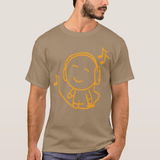 音楽ヒッピーフレンド Tシャツ