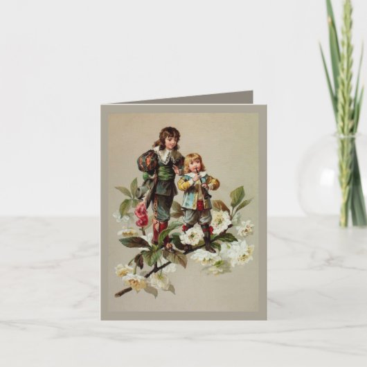 音楽ビクトリアンクリスマスカード シーズンカード (正面)