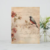 音楽ビクトリアンノート&バードスクラップブック紙 (スタンド正面)