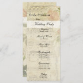 音楽ビクトリアンバラ結婚式 プログラム (正面/裏面)