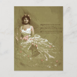 音楽ビクトリアン ポストカード