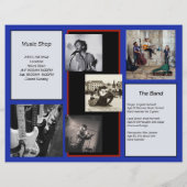 音楽ビジネス多くの写真サンプルカタログ チラシ (裏面)