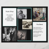 音楽ビジネス多くの写真サンプルカタログ チラシ (裏面)