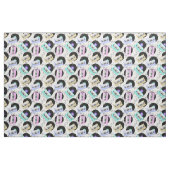 音楽ビニールレコードとカセットテープ ファブリック (ファットクウォーター)