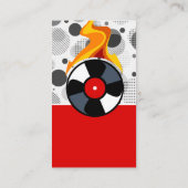 音楽ビニール炎 名刺 (裏面)