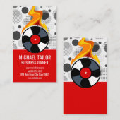 音楽ビニール炎 名刺 (正面/裏面)