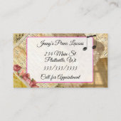 音楽ピアノのレッスンの名刺 名刺 (正面)