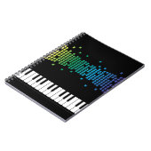 音楽ピアノの楽器のキ数々のーボード色 ノートブック (左側)
