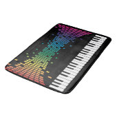 音楽ピアノの楽器のキ数々のーボード色 バスマット (アングル)