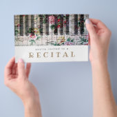 音楽ピアノフローラデザイン チラシ (ハンドル)