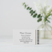 音楽ピアノレッスン先生インストラクター講師 名刺 (スタンド正面)