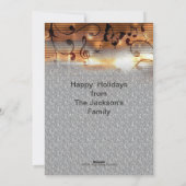 音楽ピアノ先生休日グリーティングカード シーズンカード (裏面)