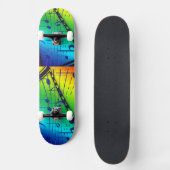 音楽ピアノ鍵ノートの先生の運命の楽器 スケートボード (正面)