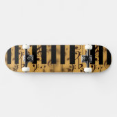 音楽ピアノ鍵ノートの先生の運命の楽器 スケートボード (横)