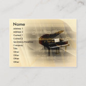 音楽ピアノ 名刺 (正面)