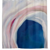 音楽ピンクとブルーby O'Keefe シャワーカーテン (正面)