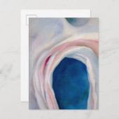 音楽ピンクとブルーby O'Keefe ポストカード (正面/裏面)