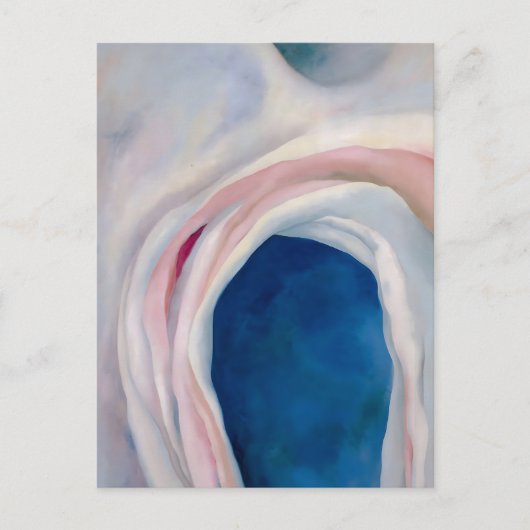 音楽ピンクとブルーby O'Keefe ポストカード (正面)