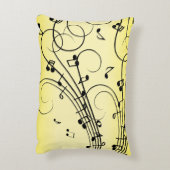 音楽ファンシーノート黄 アクセントクッション (裏面(縦))