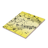 音楽ファンシーノート黄 タイル (側面)