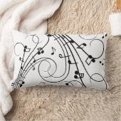 音楽ファンシーノート ランバークッション (ブランケット)