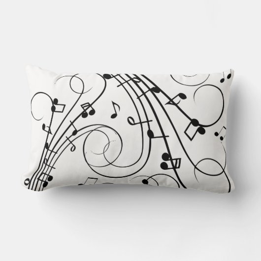 音楽ファンシーノート ランバークッション (正面)
