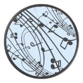 音楽ファンシーノート（青） アイスホッケーパック (正面)