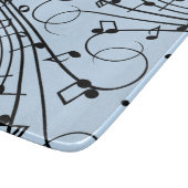 音楽ファンシーノート（青） カッティングボード (角)