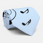 音楽ファンシーノート(青) ネクタイ (ロール)