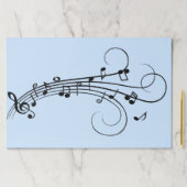 音楽ファンシーノート（青） ペーパーパッド (インサイチュ)