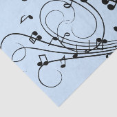 音楽ファンシーノート（青） 薄葉紙 (詳細)