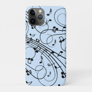 音楽ファンシーノート(青) iPhone 11 PROケース