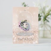 音楽フェスティバルコンサートナイトズビップシャンペーングリッター 招待状 (スタンド正面)