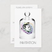 音楽フェスティバルコンサートVIP招待状 招待状 (正面/裏面)