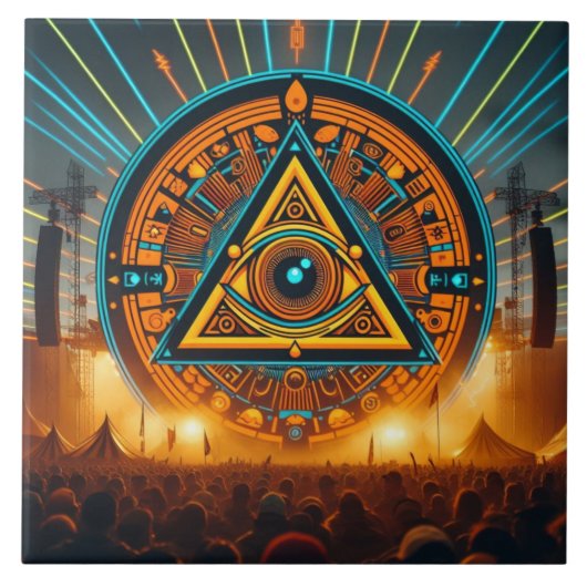 音楽フェスティバルセラミックタイル タイル (正面)