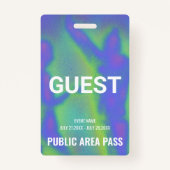 音楽フェスティバルパーティーゲストパスイベント バッジ (正面)