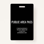 音楽フェスティバルパーティーゲストパスイベント バッジ (裏面)