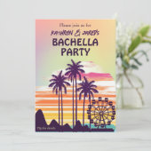 音楽フェスティバル共同カップルバチュラーパーティ 招待状 (スタンド正面)