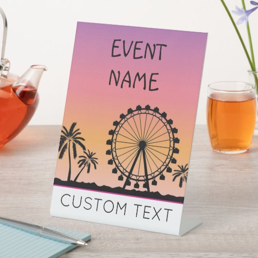 音楽フェスティバル台座又は食看板 台座サイン (インサイチュ)