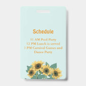 音楽フェスティバル誕生日パーティーVIP バッジ (裏面)