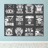 音楽フェスティバル キャンバスプリント (インサイチュ (ウッドフロア))