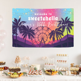 音楽フェスティバル | Ferris Wheel Palms Sweet 16 横断幕