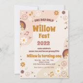 音楽フェスティバルFloralFestヒッピー誕生パーティー 招待状 (正面)