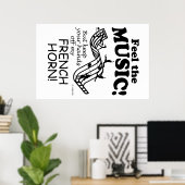 音楽フランスのを感じ楽しませる ポスター (ホームオフィス)