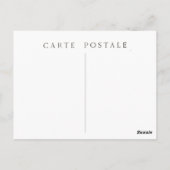 音楽フランスのサロン鳥スクリプト葉書 ポストカード (裏面)