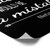 音楽フリードリヒ・ニーチェ引用Tシャツ ポスター (角)