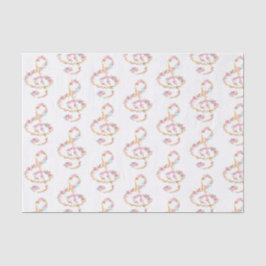 音楽フローラ高音クレフ、 音符記号 薄葉紙