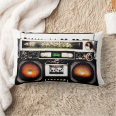 音楽ブームボックス ランバークッション (ブランケット)
