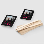 音楽プレイヤーパーソナライズされたカップル愛q rコードテックス ハンドファン (組立なし)