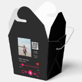 音楽プレイヤーパーソナライズされたカップル愛q rコードテックス フェイバーボックス (見開き)